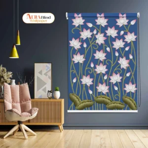 Blue Lotus Garden Pichwai Rolle