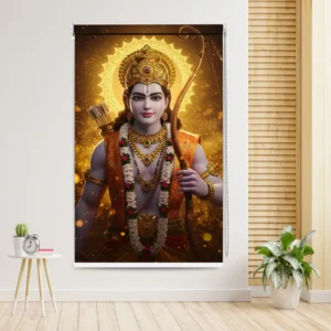 Divine Lord Rama Radiance Design Mandir Roller Blind