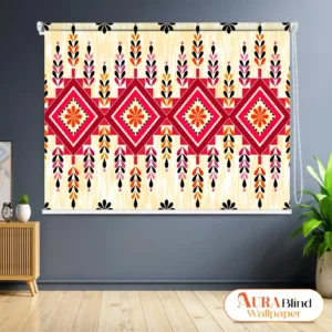 Ethnic Geometric Pattern Roller Blind