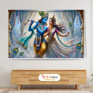Radha Krishna Divine Art Roller Blind