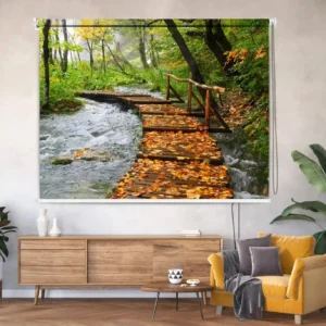 Vastu-Inspired Nature Scenery Roller Blind