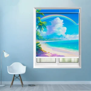 Tropical Rainbow Beach Roller Blind Ocean Window Shade